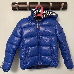 SAVE THE DUCK Shiny Blue Kids Puffer Jacket size 6